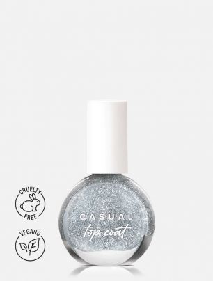 Top Coat con Destellos Casual